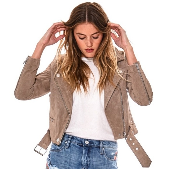 Blank NYC Jackets & Blazers - BLANKNYC Sand Stoner Leather Moto Jacket Size L